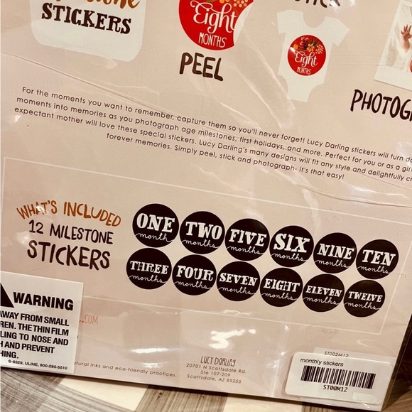 Baby Milestone Photo Stickers - Baby Shower Gift - Picture 4 of 4